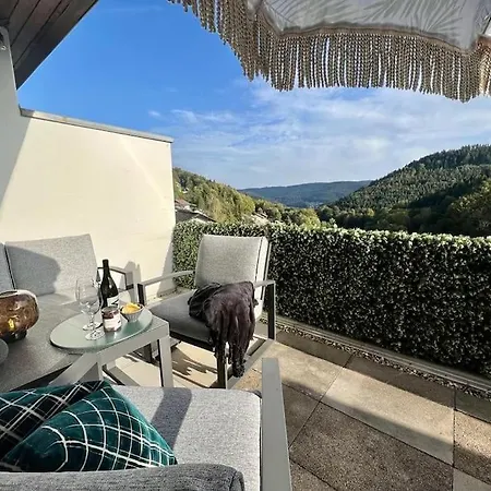 Appartamento Wohnen Im Schwarzwald Mit Panoramablick Bad Herrenalb Esterno foto